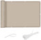LOVE STORY Brise Vue pour Balcon 120x300cm, Imperméable Couverture de Confidentialité Écran(PES),Protection UV Opaque pour Balcon with Cable Ties,Pare-Soleil pour Jardin Extérieur,Taupe