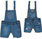 Hurley W Oceancare Salopette Corta, Denim (den), 30 Donna