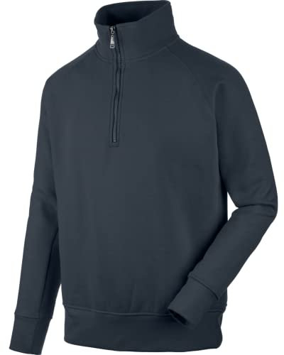 WÜRTH MODYF Arbeitstroyer Job+ – weicher Pullover mit Stehkragen und Viertel-Reißverschluss – perfekt für Handwerk, Werkstatt, Arbeiten im Freien Navy – Größe 6XL