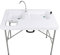 Redline Canyon Camping Sink Table with Dual Sinks - Portable 32in Tall Fish Cleaning Table Camping Kitchen with Faucet
