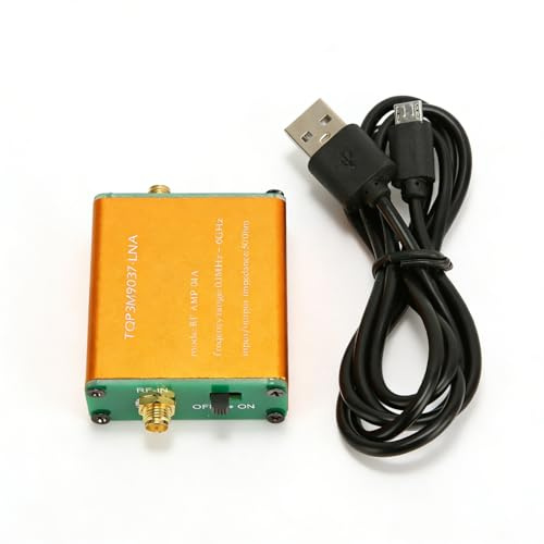 Low Noise Amplifier, 20dB High Gain LNA RF Power Preamplifier Module 0.1MHz to 6GHz Full Band Low NoiseAmplifier Professional LowNoise Amplifier Module Board (Shipped with Built in Battery)