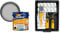 Dulux 403201 Easycare Washable & Tough Matt Emulsion Paint For Walls And Ceilings & Coral 10501 Paint Kit with Headlock and Mini Roller Frame and Hybrid Brush, Set of 12 Pieces