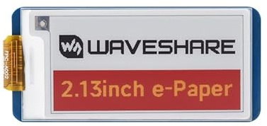 5,4 cm E-Paper-Display HAT (G), kompatibel mit Raspberry Pi Rot/Gelb/Schwarz/Weiß, vier Farben, E-Ink-Bildschirm, 250 x 122 Pixel Auflösung für Pi Zero/Zero W/Zero WH/2B/3B/3B+ SPI-Schnittstelle,