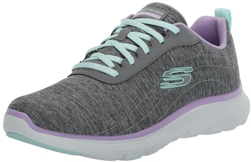 Skechers Flex Appeal 5.0 Women's Sneaker, Gymt Grey Multi, 4 UK