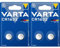 Varta Pack de 2 Piles Électroniques Lithium CR1632 (Lot de 2)