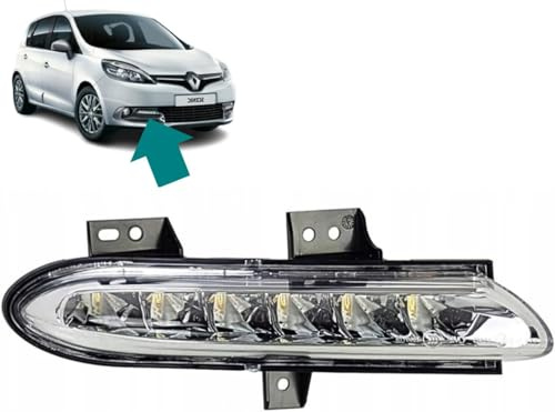 Autocraft Tagfahrlicht Scheinwerfer rechts (Beifahrerseite) LED kompatibel mit Renault Grand Scénic 3 Scenic 3 (2012-2016) 266003179R