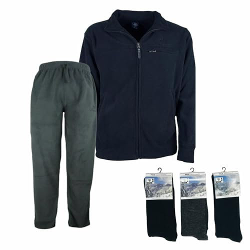 BE BOARD Tuta Completa Invernale Pile Uomo con Calza Pile Colore Casuale in Omaggio BLUANTRA XL