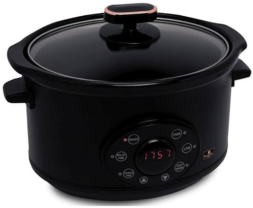 BERLINGER HAUS Slow Cooker 3,5 L Black Rose Collection | Effizient und stilvoll