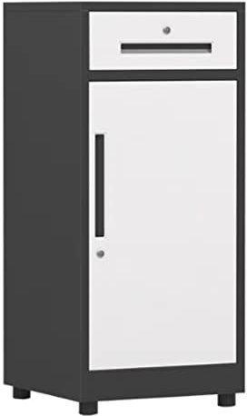 Armadietto portadocumenti con serratura con 1 cassetto e 1 anta, per casa e ufficio