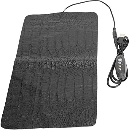 USB Reptile Heating Pad, Under Tank Heater, Reptile AntiScratch Heating Pad Waterproof Heat Mat for Reptiles Tortoise Lizard (Large)