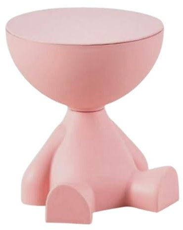 KESOTO Sofa Tisch mit Kleiner Statue Und Figur für Wohnraum, Rosa