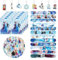 Mitgebsel Kindergeburtstag Mitbringsel Set, 80pcs Eiskönigin Gastgeschenke mit Schnapparmbänder Schlüsselanhänger Geschenktüten Aufkleber, Kinder Geburtstag Give Aways Party Klein Geschenke Mädchen