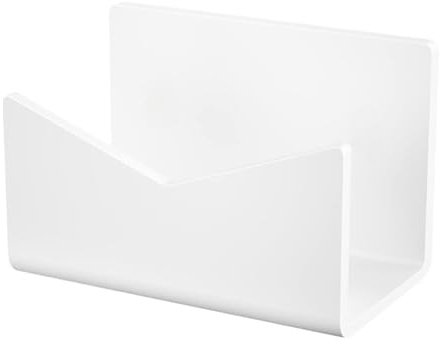 Fenteer Schreibtischbriefhalterumschließung Speicherregal Praktische Acrylstabilitätsdauer -Mail -Dateihalter für Klassenzimmerarbeitsplatte - Weiß