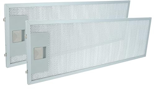 vhbw 2x Filter Metallfettfilter kompatibel mit AEG 942120644 | 942120712, 942120688, 942120679, 942120645 Dunstabzugshaube, Kunststoff, Metall