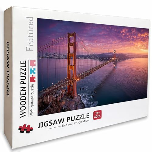 Landschaft Puzzle 5000 Teile für Erwachsene, DIY Holzpuzzle 156x105cm, Holzpuzzle Erwachsene für Die Ganze Familie, Clevere Rätsel, Deko Puzzles, Geschicklichkeitsspiel, (Sonnenuntergang) 8-3999