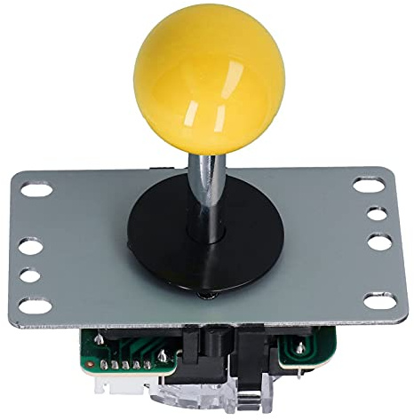 Bewinner Delay USB Joystick Kit mit Encoder Board & 10 Tasten für MAME, Fight Stick – DIY Game Controller für PC (YELLOW)