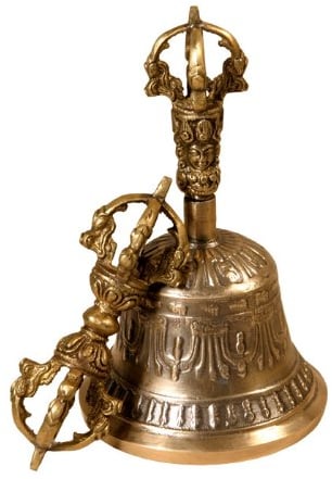 GeoFossils Fair Trade Buddhist Tibetan Bell DORJE Vajra Reiki Space CLEARING Meditation