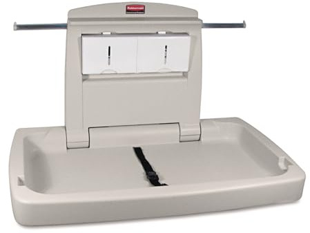 Rubbermaid Commercial Sturdy Station 2 Baby Changing Table, Platinum by Rubbermaid Commercial