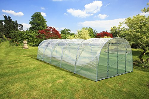 Römi® Classic Gewächshaussystem: 3,5m x 10m x 2,35m, Foliengewächshaus Gewächshaus Treibhaus Folienzelt Folientunnel Tomatenhaus