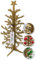 Dekotree - 37cm Metall Weihnachtsbaum Gold aus Edelstahl, luxuriöser Deko Tannenbaum für Weihnachten, modernes Design für Tischdeko und Zierschmuck, langlebiger Christbaum zum selbst Gestalten
