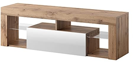 Selsey Bianko TV Cabinet, Sideboard, TV Standing, 140 cm, Oak Lancelot White