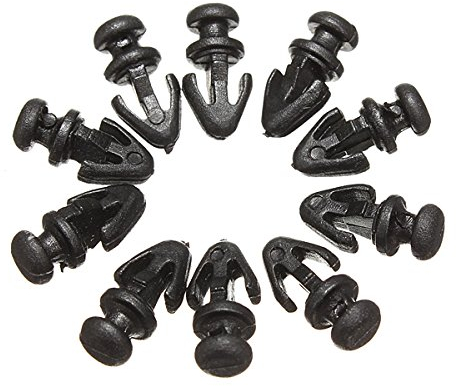 AAlamor 10x Türdichtung Schwellen-Clips Wetterleiste für Ford Mondeo MK2 MK3 MK4
