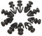 AAlamor 10x Türdichtung Schwellen-Clips Wetterleiste für Ford Mondeo MK2 MK3 MK4