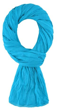 Allée du foulard,100% Baumwolle Seidenschal Damen,200x100 cm,Schals & Tücher für Damen, Kopftuch, Hijab, Halstuch Damen, Schal, Loop Schal Damen, Stola Damen Festlich,für alle Jahreszeiten (Türkis)