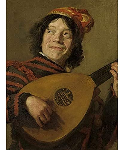 Frans Hals The Laute Player Gemälde ungerahmt Wandbild Kunstdruck Poster Home Decor Premium
