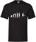 Evolution Snowboarder Männer T-Shirt Schwarz L