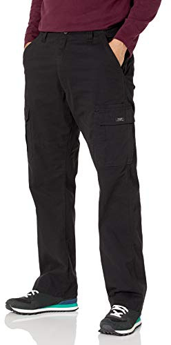 Wrangler Jeans Uomo Cargo Pant, Relaxed Fit, Straight Leg, Nero (Black), 34W / 32L