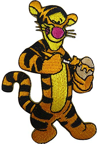 Disney Winnie The Pooh Tigger Patch Embroidered Badge Iron On Sew On T Shirt Bag