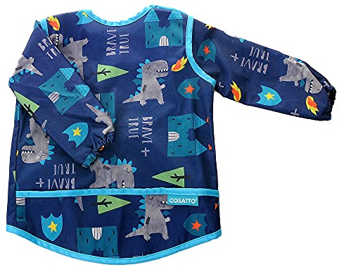 Cosatto - Coverall Toddler Baby Weaning Bibs - Soft, Waterproof, Long Sleeve Feeding Bibs for Babies 6 to 36 Months - Newborn Baby Gifts
