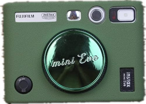 Mini EVO Case, Zakao Soft Silicone Bag Lightweight Slim Skin Rubber Protective Digital Camera Case Cover for Fuji Fujifilm Instax Mini EVO (Green)