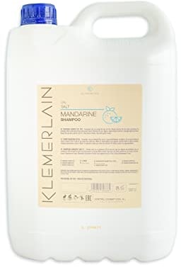 K KLEMERLAIN Mandarinen-Aroma-Shampoo. Karaffe Shampoo. Kein Salz, keine Parabene. Alle Haartypen. Entwickelt für den professionellen Friseur - 5000 ml