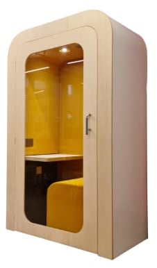 Dapapod Office Pod | Office Meeting Pod |Soundproof Booth| Portable Meeting Booth| Isolation Booth | Work Booth | One Seat Office Pod 210x125x70cm(Barrier)