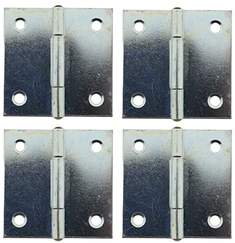 4 x Scharnier verzinkt gerollt 38 x 38 mm kantige Ausführung Möbelscharnier Türband