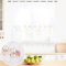 BOD HOME, 1 Pieza, Cortina Translúcida con Trabillas para Cocina, Color Blanco Fresas, Comedor, Cortina Media Altura, Poliéster, Diseños Bordados, Fácil Uso e Instalación. AnchoxAlto:150X100cm