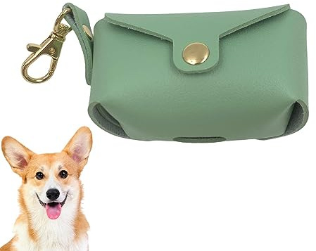 Support pour sac de de chien pour laisse, porte-sac pour de chien avec, distributeur de sacs à déchets pour chiens pour promenades en plein air