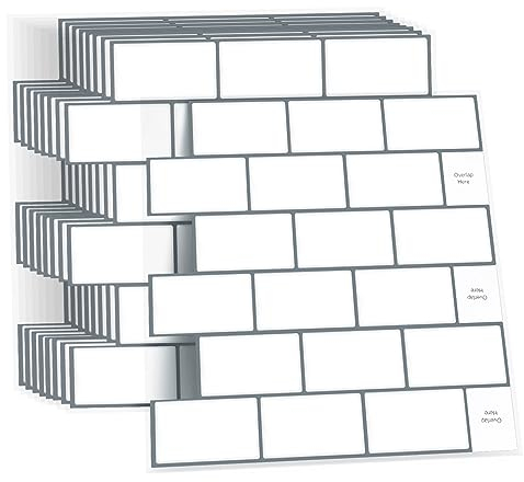 TsunNee 10 fogli adesivi 3D da parete, resistenti al calore, 30,5 x 30,5 cm, autoadesivi, rimovibili, impermeabili, a prova di olio, per cucina e bagno