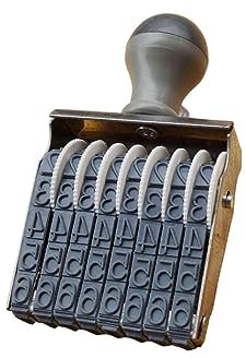 yuwqqoajv Praktischer und effizienter numerischer Rollstempel für 8 stelliges Büro Datumssymbol