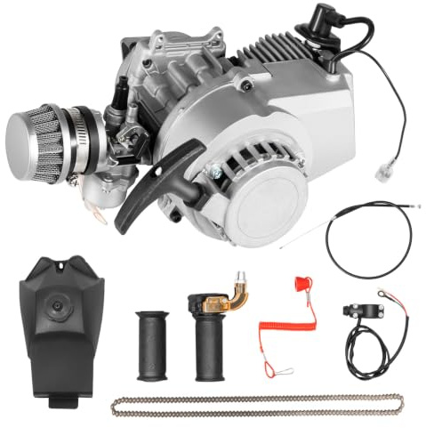 49CC Mini Motor Benzinmotor Pocket Bike Motor 2-Takt Mini Motor Motor Pull Start für Mini Pocket ATV Dirt Bike