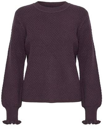 b.young - BYMILO Structure Jumper 4 - Pullover - 20813883, Größe:L, Farbe:Plum Perfect (193316)