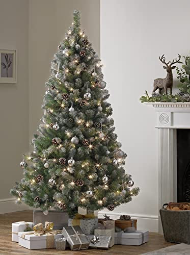 Habitat 6ft Blue Oscar with Pine Cone Christmas Tree