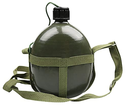 Samuliy Borraccia Militare in Alluminio, Pratica, Grande capacità – Bottiglia da Campo, Bottiglia d'Acqua, Borraccia, Borraccia, Borraccia, Bottiglia d'Acqua di Sopravvivenza, Caldaia da Mensa per