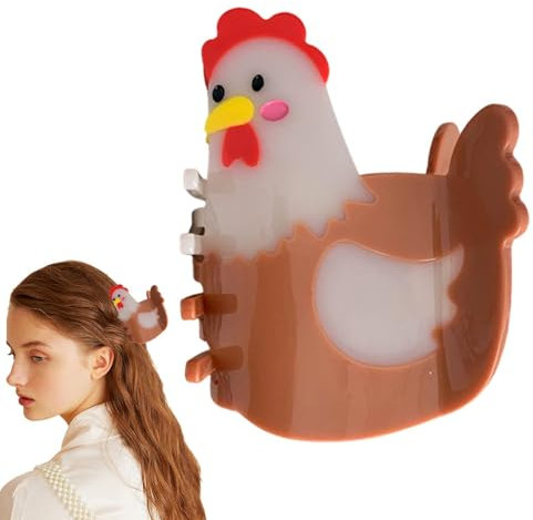 Fermagli per capelli con artiglio di pollo, per capelli forma di gallina, Fermagli per capelli tema animale, Clip per artigli di pollo, Pinza per capelli di pulcino, per