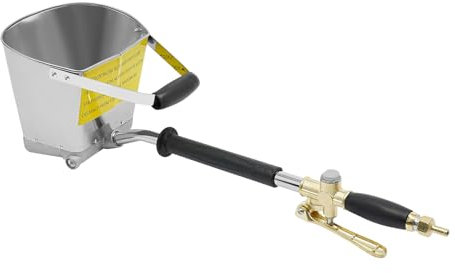 WOQLIBE Verputzmaschine, Zementmörtel Putzmaschine mit 4 Jet Hopper, Putzwerfer Druckluft für Sprühen von Zement, Mörtel, Beton