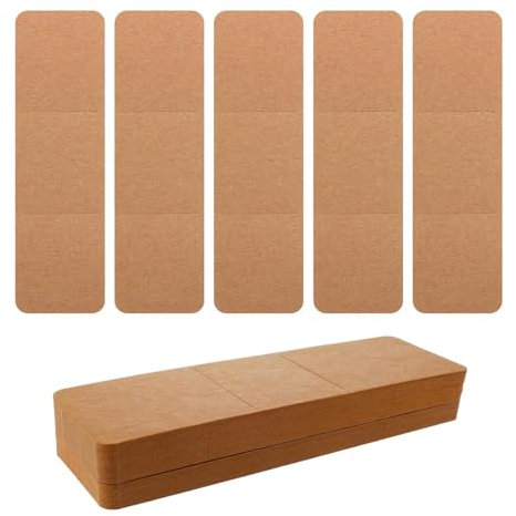 80 Stück Lesezeichenhüllen Aus Kraftpapier Lesezeichen Acryl Rohlinge Papier Lesezeichenhalter Personalisiert Blanko Rechteckig Lesezeichen Basteln Bookmarks Für Diy Geschenkanhänger