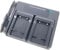 USB Dual Battery Charger for Fujifilm NP-45 NP45 NP-45A NP45A NP-45B NP-45S FinePix J10 J12 J15 J20 J25 JV100 JV200 JV300 JV400 JV500 Z700EXR Z800EXR Z900EXR Camera