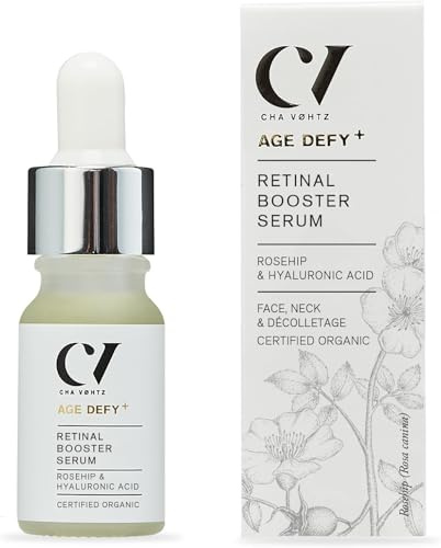 Green People Age Defy+ Retinal Booster Serum, 10ml | Natural and Organic Retinol Alternative, Suitable for Sensitive Skin, Gentle Retinal, Hydrating and Soothing